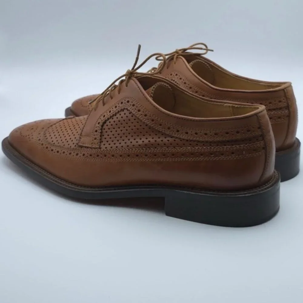 MERCANTI FIORENTINI Men's Shoes‎ 8.5M LEATHER Oxford Lace Up ITALY🇮🇹MADE 5729
